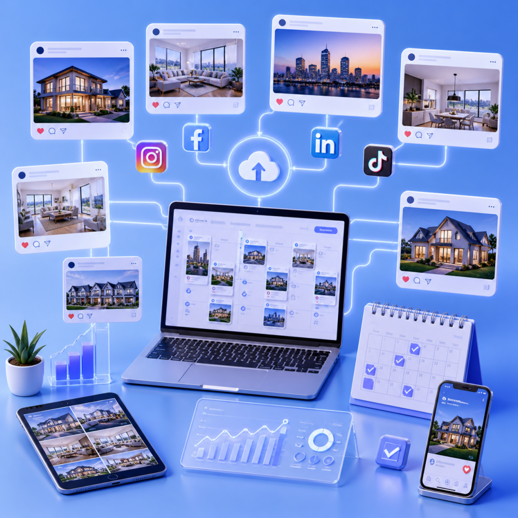 social media content + auto posting